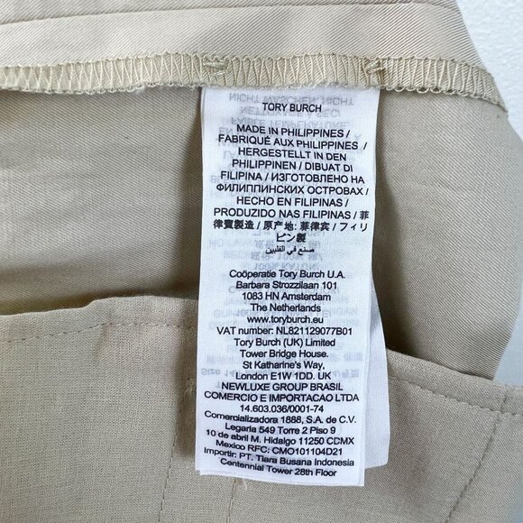 NWT Tory Burch Poplin Pleated Trousers Size US 14 - Picture 11 of 13